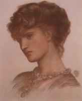Rossetti, Dante Gabriel - Portrait of Aflaia Coronio,nee Ionides